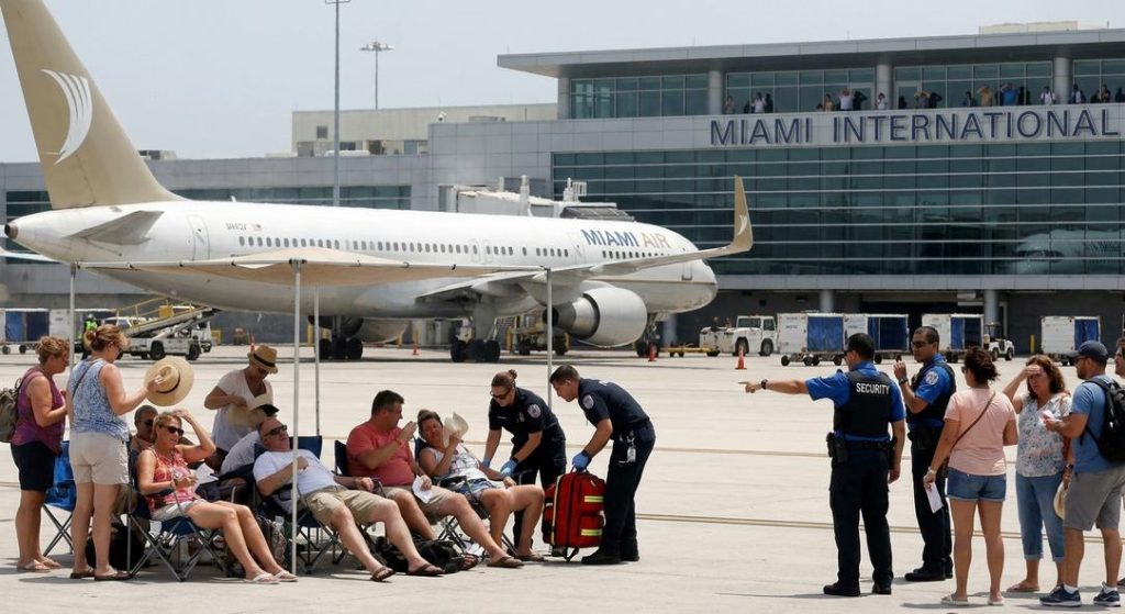 Heatwave Chaos on Flight: Hospitalizations at Miami Airport